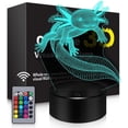 thumbnail image 1 of YSTIAN Axolotl Gifts 3D Axolotl Night Light 3D Illusion Lamp - 16 Colors Changing with Remote Kids Bedroom Decor - Birthday Christmas Gifts for Boys Girls, 1 of 8