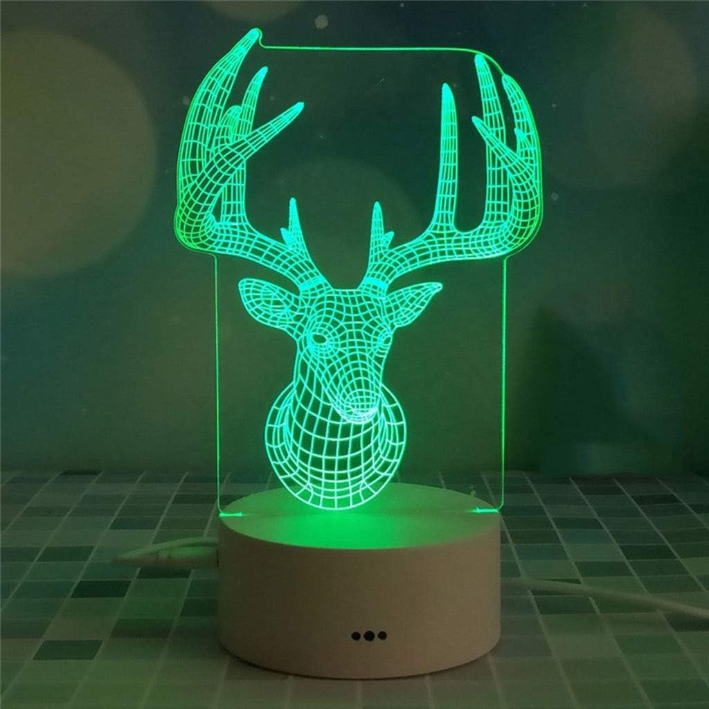 YSTIAN Bedside Lamp Touch Night Light 3D Creative Novelty Birthday Gift Light 3D Bedroom Decor