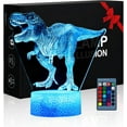 thumbnail image 1 of YSTIAN Dinosaur Night Light，3D Led Light 16 Colors Changing with Remote，USB Operated Small Decorative Lamp Gadget, Dinosaur Toys for Kids 5-7，Christmas Birthday Gifts for Adults Teens Boys Girls, 1 of 7