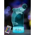 thumbnail image 1 of YSTIAN Dolphin Night Light for Kids, 3D Illusion Night Lamp, 16 Colors Changing with Remote Control, Room Decor, Gifts for Children Boys Girls, 1 of 6