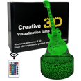 thumbnail image 1 of YSTIAN Guitar 3D Night Light Illusion Lamp,16 Color Changing with Remote Control,Kids Room Decor Xmas Birthday for Musical Lover Boy Girl Men Women, 1 of 6