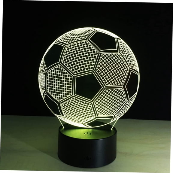 YSTIAN Illusion Lamp 3D Lamp Illusion Optical 3D Lamp Illusion LED Illusion Lamp Slideshow Touch Desk Lamp Illusion Lamp Soccer Illusion Lamps Illusion Lamp