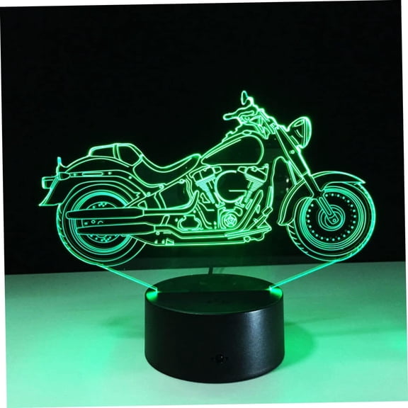 YSTIAN Motorcycles for 3D Night Light Color Changing Night Light Boy Night Light Car Night Light LED Motorcycle Lights 3D Lamp Illusion Slideshow Vision Light Desk Lamp Luminous Bike
