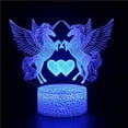 thumbnail image 1 of YSTIAN Unicorn 3D Illusion Lamp 16 Colors Changing Night Light for Girls Room Decor Led Nightlight Birthday Christmas Gifts for Kids Decoración De Dormitorio De Luz De Noche Led, 1 of 7