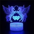 thumbnail image 1 of YSTIAN Unicorn 3D Lamp Illusion Led Night Light for Children Bedroom Decor 16 Color with Remote Control Nightlight Gifts for Christmas Decoración De Dormitorio De Luz De Noche Led, 1 of 7