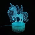 thumbnail image 1 of YSTIAN Unicorn Night Light, 3D Illusion Lamp Unicorn Lights for Kids Room, 16 Colors with Remote Control Christmas Birthday Gifts Girls Decoración De Dormitorio De Luz De Noche Led, 1 of 7
