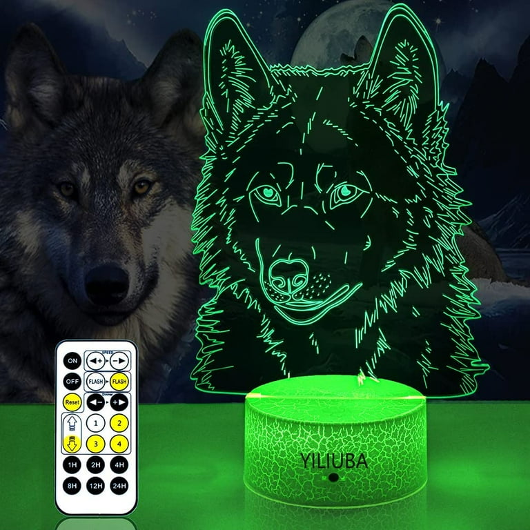 3d wolf night light 2025