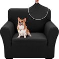 thumbnail image 1 of XYMHUN 1-Piece Armchair Sofa Cover Non-Slip Couch Cover Stretch Armchair Slipcover Machine Washable Furniture Protector,Armchair Black, 1 of 7