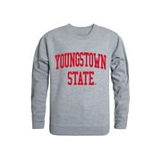 YSU Youngstown State University Game Day Crewneck Pullover Sweatshirt Sweater Heather Grey