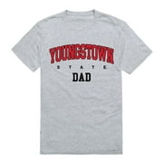 YSU Youngstown State University Penguins College Dad T-Shirt Heather Grey Small
