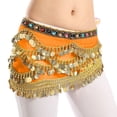 thumbnail image 1 of YSUEJPF Belly Dance Hip Scarf Mini Skirt Belly Dancer Wrap Skirt with Sequins, Bellydance Belt, 1 of 3