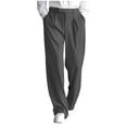 thumbnail image 1 of YSUEJPF Golf Pants for Men Pleated Business Casual Dress Pants Straight Leg Slacks for Work Office, 1 of 9
