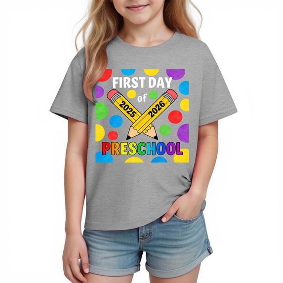 YSUEJPF Kindergarten Shirts for Girls Boys First Day of Preschool T Shirts Back to School Short Sleeve Summer Tees