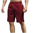 thumbnail image 1 of YSUEJPF Men's Athletic Shorts Summer Breathable Lightweight Workout Shorts Solid Baggy Activewear with Elastic Waist & Pockets, 1 of 6