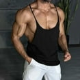 thumbnail image 1 of YSUEJPF Men's Bodybuilding Stringer Spaghetti Strap Tank Tops Quick Dry Workout Gym Athletic Sleeveless Training Shirts, 1 of 9