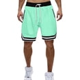 thumbnail image 1 of YSUEJPF Men's Gym Shorts Quick Dry Breathable Athletic Shorts Drawstring Running Workout Shorts with Zipper Pockets, 1 of 3