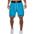 thumbnail image 1 of YSUEJPF Men's Gym Shorts Quick Dry Breathable Athletic Shorts Drawstring Running Workout Shorts with Zipper Pockets, 1 of 3