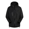 thumbnail image 1 of YSUEJPF Men's Rain Jacket Lightweight Waterproof Windbreaker Hooded Long Sleeve Drawstring Trench Coat for Mountaineering & Riding, 1 of 2