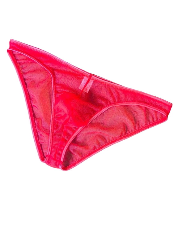 Mens Briefs See Through Low Rise Bikini Underwear Lightweight Soft Translucent Lingeries Comfortable Underpants