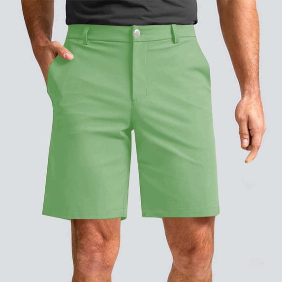 YSUEJPF Mens Golf Shorts Stretch Work Dress Shorts Quick Dry Outdoor Hiking Shorts Classic Fit Casual Flat Front Shorts with Pockets
