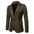 thumbnail image 1 of YSUEJPF Mens Sport Coat One Button Lightweight Suit Jacket Long Sleeve Classic Business Casual Blazer Slim Fit Formal Outfits, 1 of 4