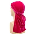 thumbnail image 1 of YSUEJPF Mens Velvet Durags Casual Basic Turban Headwear Fashion Headwraps for 360 Waves Braids Locs & Wolfing, 1 of 3