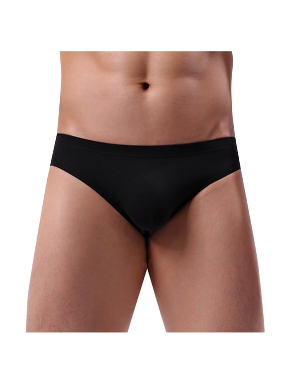 Underwear for Men Low Rise Bulge Enhancing Full Coverage Bikini Briefs Casual Light Weight Stretchy Underpants
