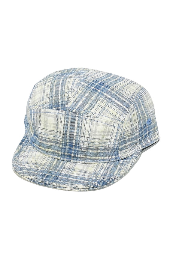 Women Retro Plaid Baseball Cap Casual Sun Protection Outdoor Trucker Hats Adjustable Headwear