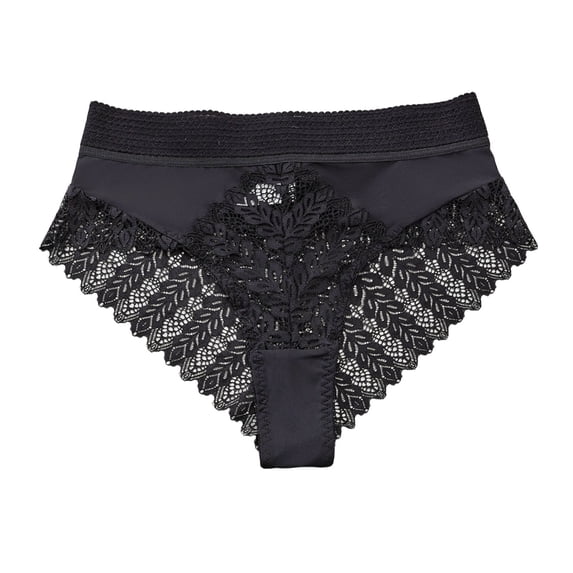 YSUEJPF Women's Cut Out Panties Lace High Waisted Seamless Briefs Floral Stretchy Full Coverage Lightweight Underwear