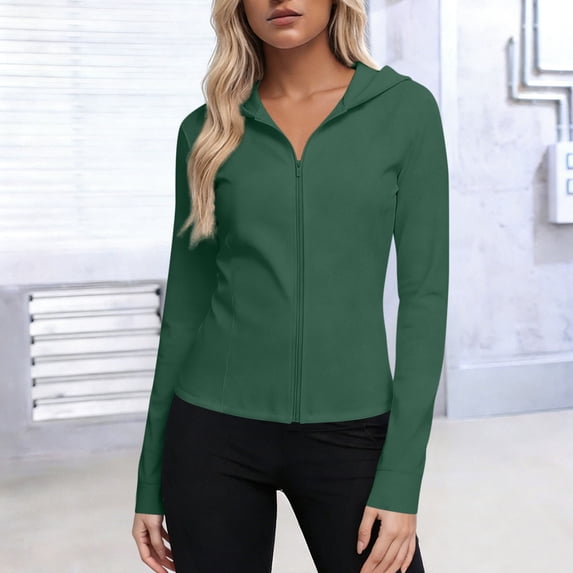 YSUEJPF Women's Shirts Long Sleeve Zip Up UPF 50+ UV Sun Protection Quick Dry Workout Hiking Athletic Shirts Rash Guard