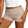 thumbnail image 1 of YSUEJPF Womens Ribbed Low Rise Shorts Going Out Booty Mini Shorts Hot Pants Loungewear, 1 of 5