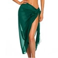 thumbnail image 1 of YSUEJPF Womens Sarong Chiffon Swimsuit Coverups Sheer Bikini Wraps Beach Bathing Suit Cover Up, 1 of 5