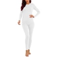 thumbnail image 1 of YSUEJPF Womens Thermal Underwear Sets Fall Winter Casual Long Sleeve Tops & Bottoms Warm Slim Fit Long Johns Sets, 1 of 9