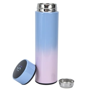  VENCO Stylish Smart Vacuum Flask Thermos Water Bottle – Digital  Temperature Control Stainless Steel Water Bottles with LED Touch Screen –  500ml Leak-Proof– Keep Hot or Cold –Blue: Home & Kitchen