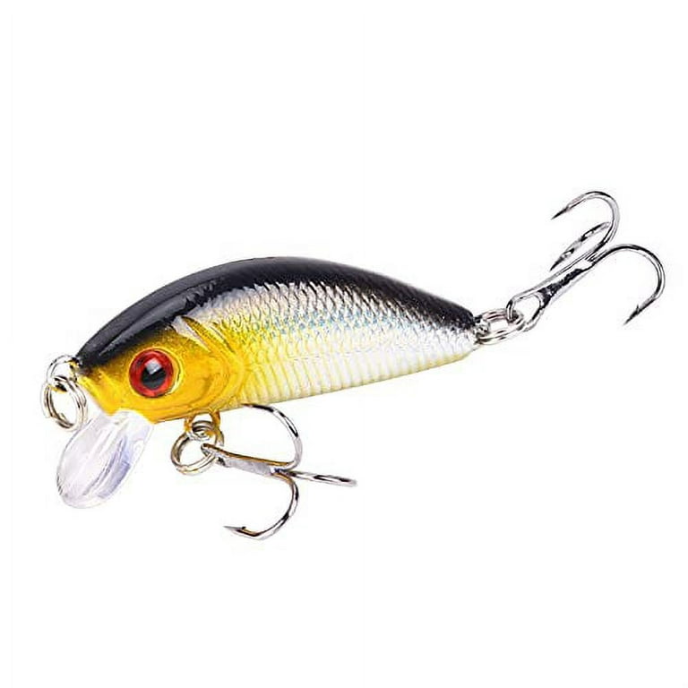 YSYSPJM Fishing Lures 50mm 4.2g Minnow Artificial Bait Rock Swimming Jig  Wobbler Hard Bait Fishing Tackle for Fishing (Color : 3) 