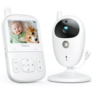 YT Baby Monitor, Video Baby Monitor with Camera, 2.7'' Screen, Night Vision, Temperature Monitoring, Two-Way Talk, 8 Lullaby