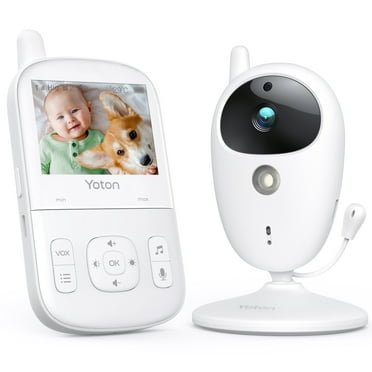 YT Baby Monitor, Video Baby Monitor with Camera, 2.7'' Screen, Night Vision, Temperature Monitoring, Two-Way Talk, 8 Lullaby
