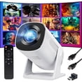 thumbnail image 1 of Mini Bluetooth Portable Projector720P, 270° Rotatable Home Cinema Projector, Compatible with Fire Stick, Smartphone, PC, PS5, 1 of 10