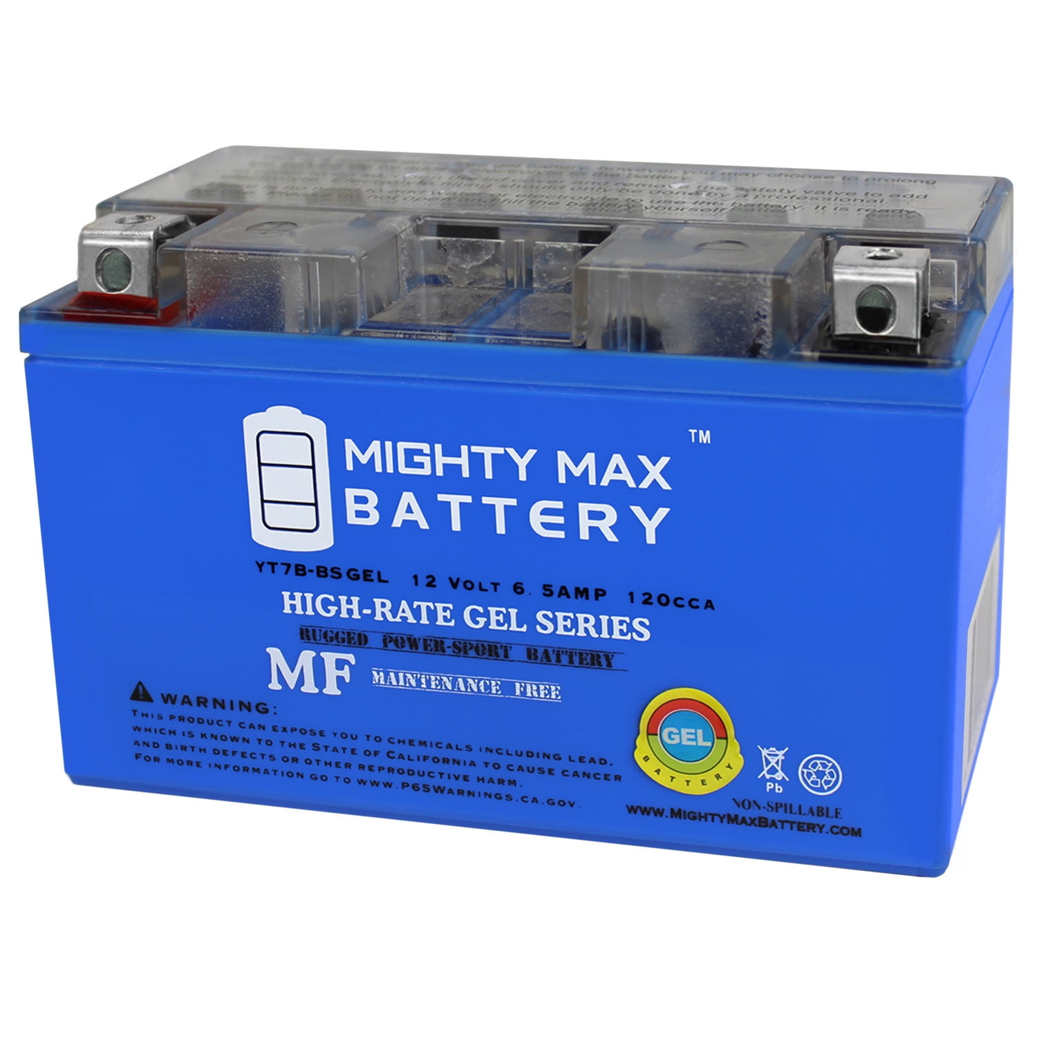 YT7B-BS GEL 12V 6.5AH Replacement Battery for Suzuki DRZ400SM 05-06