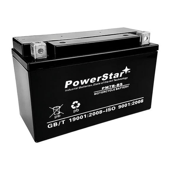 YT7B-BS High Performance - Maintenance Free - Sealed AGM Motorcycle Battery