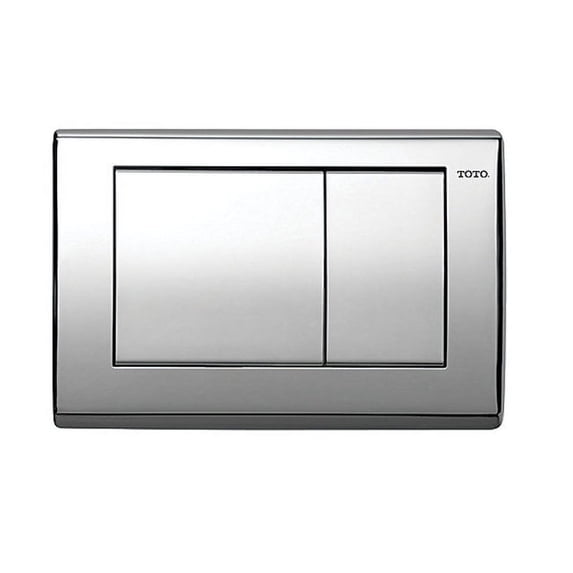 YT820#CP Push Plate for In-Wall Tank Systems, Polished Chrome
