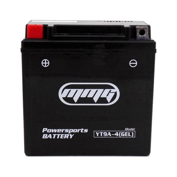 MMG GEL BATTERY YT9A-4 (YB9-B / YT9A-BS / 12N9-4B-1) Factory Sealed Activated 12V 9Ah Motorcycle Scooter ATV