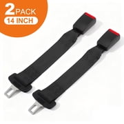 YTAKY Seat Belt Extender , 14-inch 2 Pack for Cars Universal Seat Belt Car Buckle Extension Buckle Up (7/8" Tongue Width)