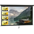 YTBW 100" PullDown Manual Projector Screen 169 Hd Projection Screen