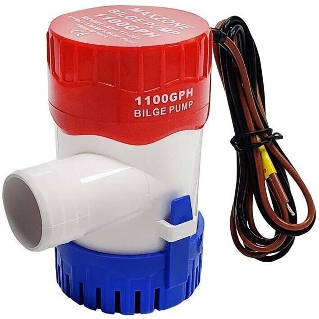 YTBW 1100Gph 12V Electric Marine Submersible Bilge Sump Water Pump For
