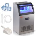 YTBW 120Lbs/24H Commercial Ice Maker Undercounter Ice Cube Machine 33Lb