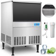 YTBW 150Lbs/24H Commercial Ice Maker Ice Cube Machine W/Water Filter