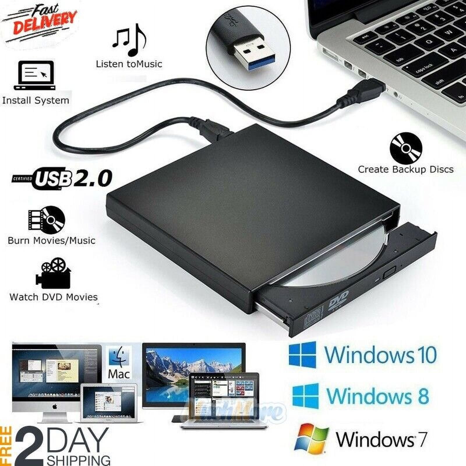 YTBW 2.0 Usb External Disc Player Combo Dvd Cd Burner Writer Driver For