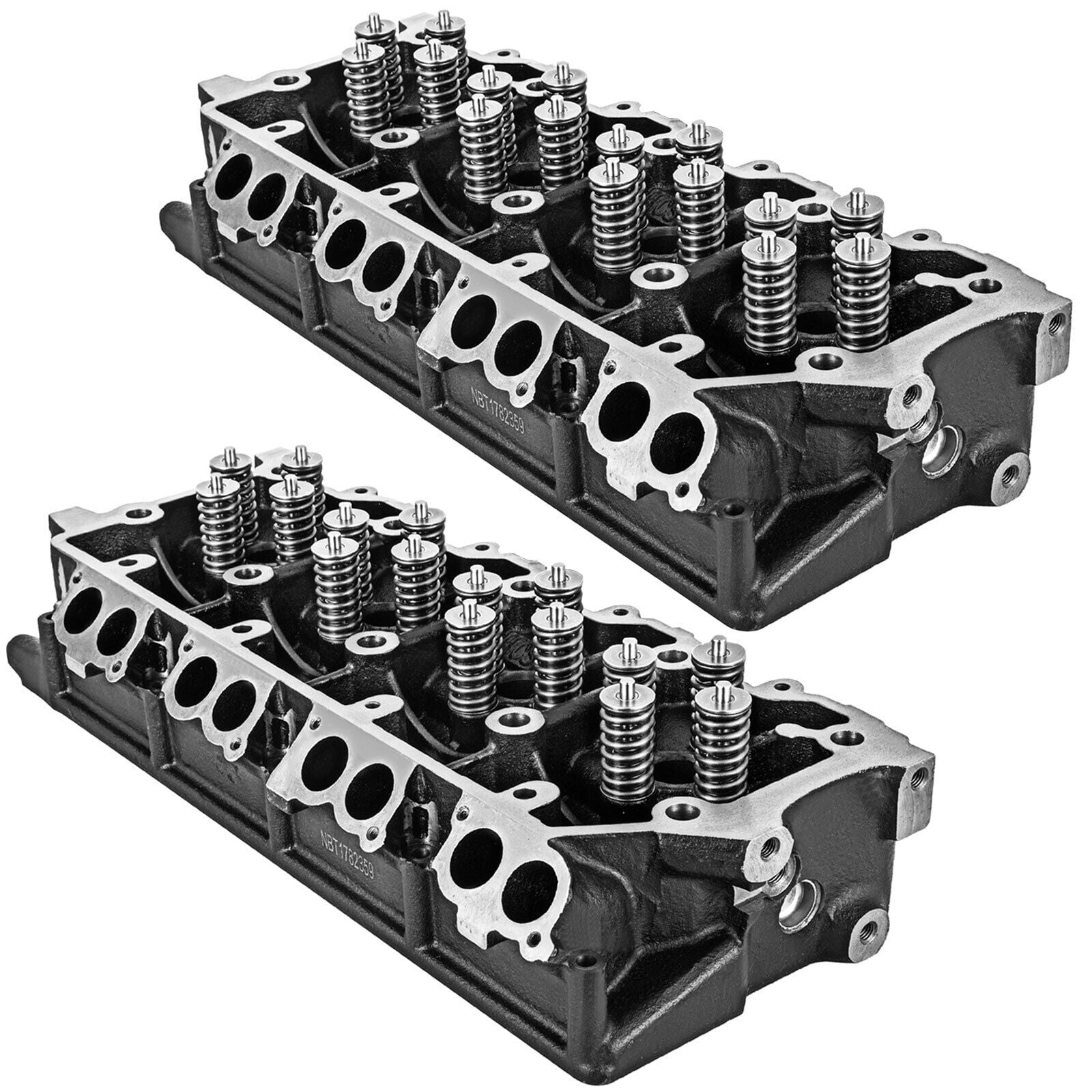 YTBW 2 Cylinder Head Fit Ford F250 F350 F450 F550 0307 6.0L Diesel