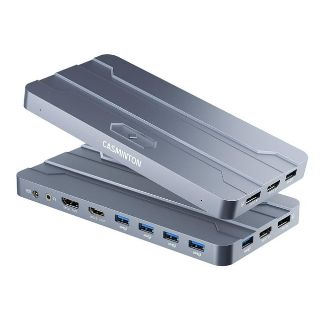 YTBW 2Port Dual Monitor Kvm Switch Kit Hdmi + Hdmi 4K60Hz 8K60Hzrgb